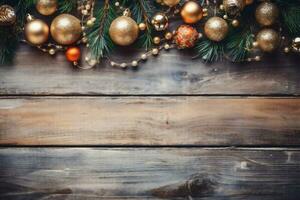 i fiocchi di neve albero Natale nuovo vacanza carta anno sfondo Natale natale oro decorazione. generativo ai. foto