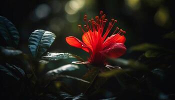 vivace gerbera margherita, vicino su, con polline generato di ai foto