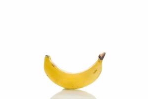 banana isolare su sfondo bianco foto