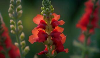 natura bellezza nel vicino su Multi colorato estate fiore generato di ai foto