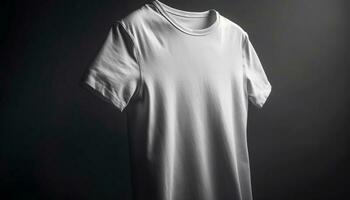 moderno moda design su vuoto t camicia generato di ai foto
