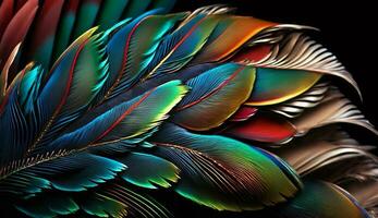 vivace colori astratto forme tropicale bellezza illustrato generato di ai foto