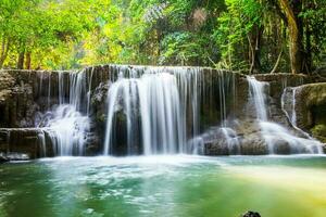 cascata panoramico naturale luce del sole foto