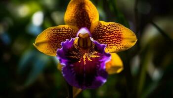 orchidea fiore, bellezza nel natura fragilità generato di ai foto