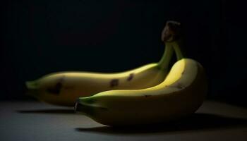 succoso maturo Banana, un' salutare merenda per un' vivace stile di vita generato di ai foto