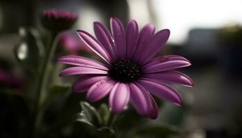 vivace gerbera margherita fiori nel un' formale giardino colorato prato generato di ai foto