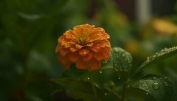 vivace gerbera margherita, vicino su di Multi colorato petali, fresco con polline generato di ai foto