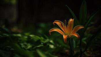 vivace ibisco fiorire nel formale giardino vetrine naturale bellezza generato di ai foto