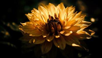 vivace giallo margherita, un' simbolo di bellezza nel natura crescita generato di ai foto