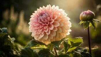 vivace gerbera margherita fiori nel un' formale giardino ambientazione generato di ai foto