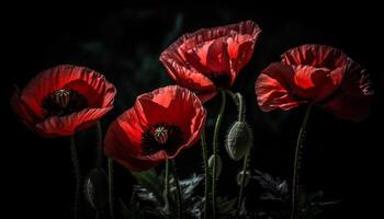 vivace Fiore di campo prato vetrine bellezza nel natura colorato design generato di ai foto