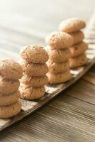 amaretti biscotti avvicinamento foto