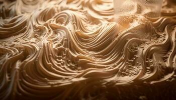liscio cioccolato crema fluente, astratto bellezza modello generato di ai foto