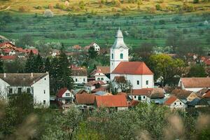 rimetea è un' piccolo villaggio collocato nel transilvania, Romania. esso è situato nel il apuseni montagne e è conosciuto per suo pittoresco ambientazione e bene conservato ungherese architettonico stile. foto