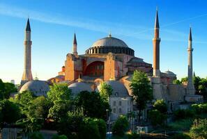 hagia sophia nel estate foto