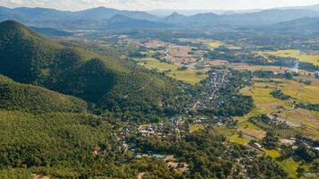 superiore Visualizza punto di pai quartiere mae hong figlio Tailandia. pai è un' piccolo cittadina nel settentrionale Tailandia foto