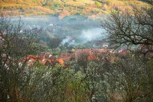 rimetea è un' piccolo villaggio collocato nel transilvania, Romania. esso è situato nel il apuseni montagne e è conosciuto per suo pittoresco ambientazione e bene conservato ungherese architettonico stile. foto