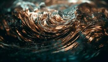 fluente acqua crea rinfrescante onda modello fondale generato di ai foto