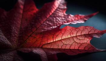 vivace autunno acero foglia, bellezza nel natura generato di ai foto