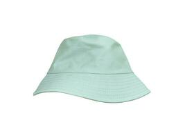 verde secchio cappello isolato su bianca sfondo foto