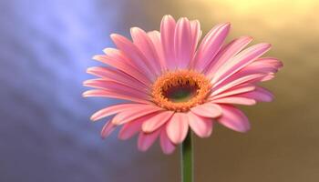 vicino su natura Immagine di fiore pianta nel pieno fioritura generato di ai foto