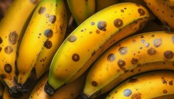 maturo Banana grappolo, un' salutare merenda a partire dal natura agricoltura mucchio generato di ai foto