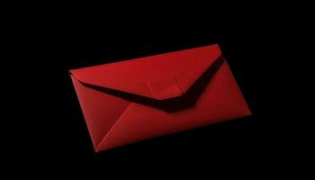 invio amore lettera, e posta o cartolina globale comunicazione simbolo generato di ai foto