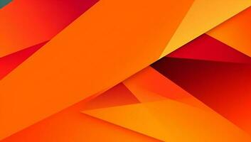 astratto arancia sfondo con semplice linee.colorate arancia design. luminosa e moderno con ombra. ai generato foto