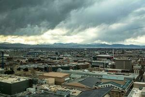 Denver centro città e strada scene nel aprile foto