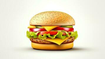 hamburger 3d generativo ai foto