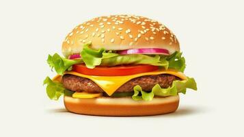 hamburger 3d generativo ai foto