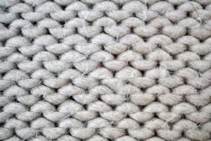 panno fatto a mano di lana bianca foto