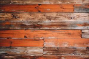 rustico arancia fienile parete ai generato foto
