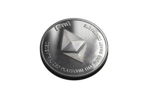 simbolo d'argento eth ethereum foto