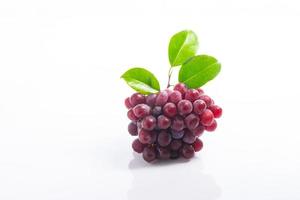 uva rossa su acrilico bianco foto