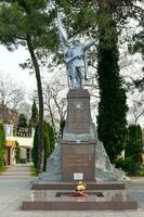 soldati monumento - gelendzhik, Russia foto