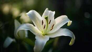 romantico tulipano mazzo nel formale giardino prato generato di ai foto