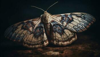 farfalla ala, fragile bellezza nel natura generato di ai foto