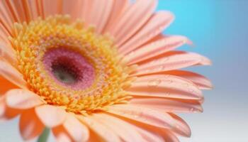 vivace gerbera margherita mazzo, un' regalo di amore nel natura generato di ai foto