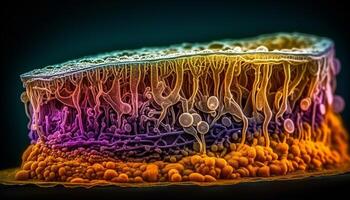 ingrandita microrganismi presente malattia nel assistenza sanitaria scienza generato di ai foto