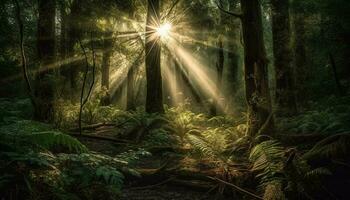 tranquillo scena di vivace natura bellezza generato di ai foto