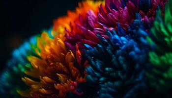 il vivace colori di un' Fiore di campo mazzo portare estate bellezza generato di ai foto