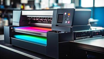 moderno automatizzato macchinari nel un' fabbrica miscelazione metallo con precisione generato di ai foto