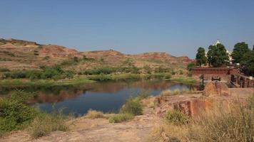 vista dal mausoleo di jaswant tanda a jodhpur, rajasthan, india foto