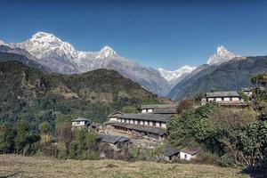 area protetta di annapurna in nepal foto