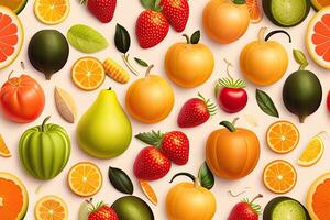 frutta e verdure piatto posare modello sfondo generativo ai foto
