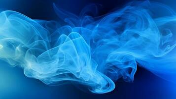astratto blu Fumo su un' buio sfondo. struttura. design elemento. foto