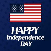 4 ° di luglio contento indipendenza giorno di Stati Uniti d'America anno Domini design foto