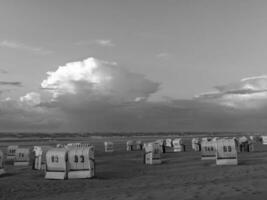 il spiaggia di spiekeroog isola foto