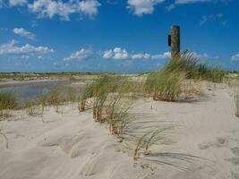 spiekeroog isola nel il nord mare foto